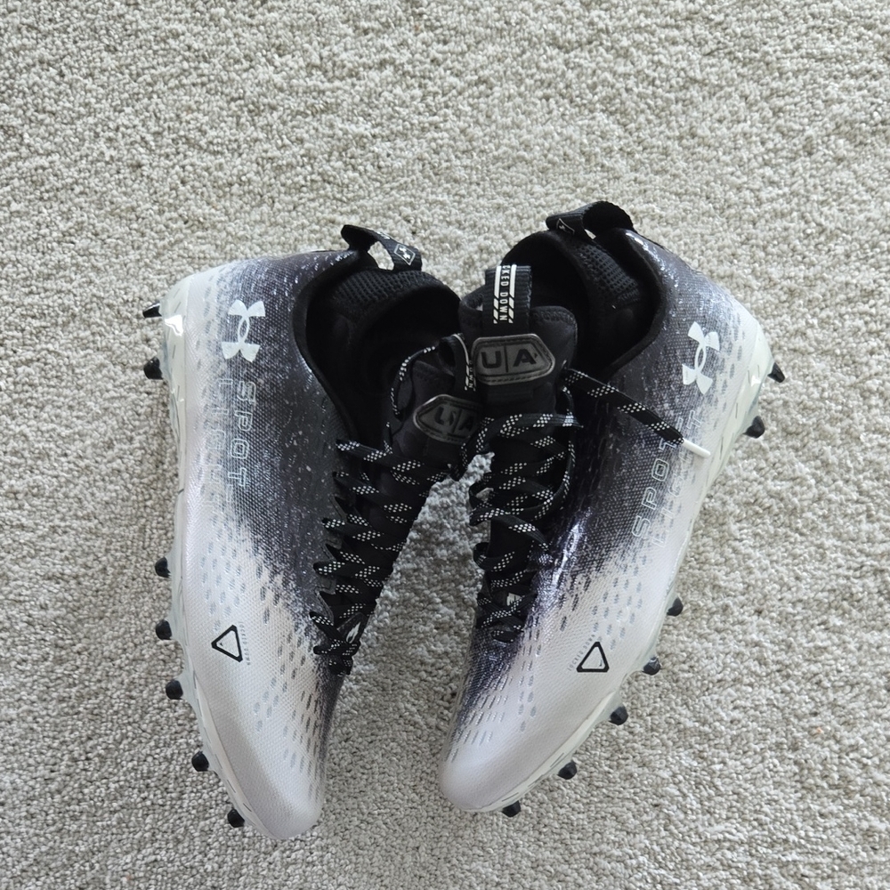 Under Armour Gradient Black and White Cleats